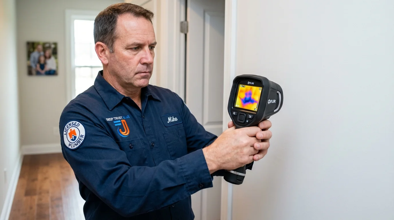 Thermal imaging leak detection by Johns Plumbing LLC in Iota